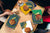 Lot de 4 planches à découper – Lot de 4 plateaux à fromage ; MD02 Série Mandalas: Doodle Mandala Tribal