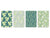 Vier Küchen-Schneidbretter – 20 x 30 cm (8 x 12 Zoll) Glas-Hackbretter; MD08 Full of Color Series: Exotic leaves