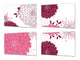 Tablas de cortar antibacterianas - Tabla de cortar decorativa: Serie de flores MD06: Flores de lona de dalias.