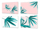 Tablas de cortar antibacterianas - Tabla de cortar decorativa: Serie de flores MD06: Hoja de palma de la boda