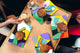 Conjunto de tablas para picar - 4 Tablas de cortar decorativas: Serie de pintura abstracta MD09: Extracto de CurvyTribal