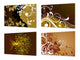 Set von 4 Hackbrettern aus Hartglas mit modernen Designs; MD01 Ethnic Series: Tree of Life Set