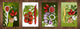 Tablas de cortar antibacterianas - Tabla de cortar decorativa: Serie de flores MD06: Diseño de flores verdes