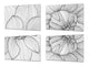 Tablas de cortar antibacterianas - Tabla de cortar decorativa: Serie de flores MD06: Flores de dalias.