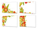 Set di taglieri – Set di quattro taglieri antiscivolo; MD06 Serie di fiori: Set Wediing