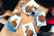 Vier Küchen-Schneidbretter – 20 x 30 cm (8 x 12 Zoll) Glas-Hackbretter; MD08 Full of Color Series: Blue Kine festival 1