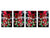 Set von 4 Hackbrettern aus Hartglas mit modernen Designs; MD11 Weihnachtsserie: Weihnachtslutscher