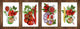 Set de 4 tablas de cortar con diferentes diseños para todas las ocasiones ; Serie de Navidad MD11: Adornos de navidad