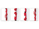 Set de 4 tablas de cortar con diferentes diseños para todas las ocasiones ; Serie de Navidad MD11: Regalo con adornos