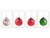 Set von 4 Hackbrettern aus Hartglas mit modernen Designs; MD11 Weihnachtsserie: Weihnachtsschmuck