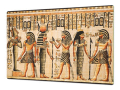 HUGE TEMPERED GLASS COOKTOP COVER - Egyptian Series DD15 Hieroglyphs 4