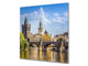 Magnifico paraschizzi in vetro stampato – Pannello in vetro temperato da cucina BS24 Serie ponti: Ponte della città di Praga