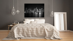 Glass Picture Toughened Wall Art  - Wall Art Glass Print Picture SART02 Cities Series: City by night
