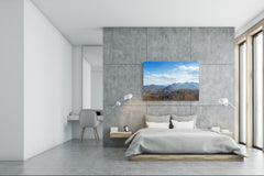 Graphic Art Print on Glass - Beautiful Quality Glass Print Picture SART01C Nature Series: Blue Ridge mountains