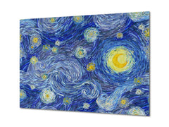 Glass Print Wall Art – Image on Glass  SART05 Miscellanous Series: Starry sky abstract background