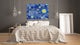 Glass Print Wall Art – Image on Glass  SART05 Miscellanous Series: Starry sky abstract background