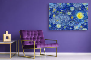 Glass Print Wall Art – Image on Glass  SART05 Miscellanous Series: Starry sky abstract background
