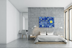 Glass Print Wall Art – Image on Glass  SART05 Miscellanous Series: Starry sky abstract background