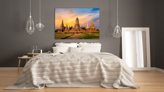 Glass Print Wall Art – Image on Glass SART01B Nature Series: Royal palace in Ayutthaya, Thailand