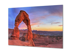 Glass Printed Picture - Wall Picture behind Tempered Glass SART01D Nature Series: Arches National Park