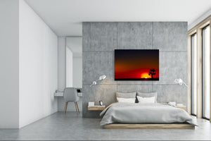 Glass Printed Picture - Wall Picture behind Tempered Glass SART01D Nature Series: Sunset in South Africa