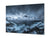 Glass Printed Picture - Wall Picture behind Tempered Glass SART01D Nature Series: Giant Mountains in Norway