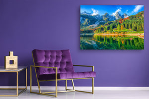 Modern Glass Picture - Contemporary Wall Art SART01 Nature Series: Colorful autumn scenery