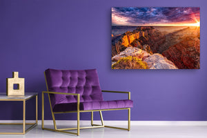 Modern Glass Picture - Contemporary Wall Art SART01 Nature Series: Grand Canyon Cape Royal