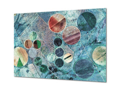 Glass Print Wall Art – Image on Glass  SART05 Miscellanous Series: Abstract photography of the deserts of Africa - aerial view