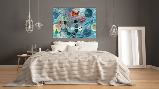 Glass Print Wall Art – Image on Glass  SART05 Miscellanous Series: Abstract photography of the deserts of Africa - aerial view