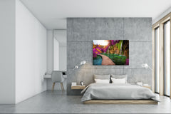 Glass Print Wall Art – Image on Glass SART01B Nature Series: Plitvice Lakes in Croatia