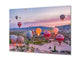 Graphic Art Print on Glass - Beautiful Quality Glass Print Picture SART01C Nature Series: Colorful hot air balloons