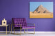 Glass Printed Picture - Wall Picture behind Tempered Glass SART01D Nature Series: The Pyramids in Giza