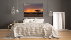 Glass Printed Picture - Wall Picture behind Tempered Glass SART01D Nature Series: The Serengeti