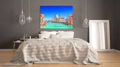 Glass Picture Toughened Wall Art  - Wall Art Glass Print Picture SART02 Cities Series: Grand Canal in Venice 3