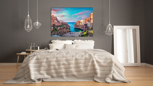 Glass Picture Toughened Wall Art  - Wall Art Glass Print Picture SART02 Cities Series: Polignano a Mare