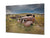 Glass Print Wall Art – Image on Glass  SART05 Miscellanous Series: Storm clouds over abandoned car