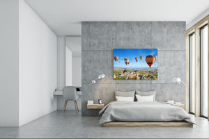 Graphic Art Print on Glass - Beautiful Quality Glass Print Picture SART01C Nature Series: Rocky landscape of Cappadocia