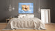 Glass Picture Wall Art - Picture on Glass SART03A Animals Series: Baby cats sleeping
