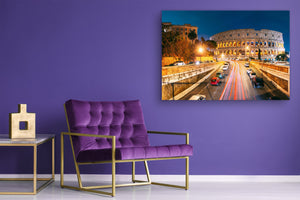 Glass Picture Toughened Wall Art  - Wall Art Glass Print Picture SART02 Cities Series: Colosseum