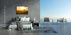 Glass Printed Picture - Wall Picture behind Tempered Glass SART01D Nature Series: Sunny savanna