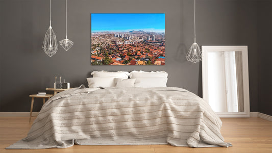 Glass Picture Toughened Wall Art  - Wall Art Glass Print Picture SART02 Cities Series: Landscape of Ankara