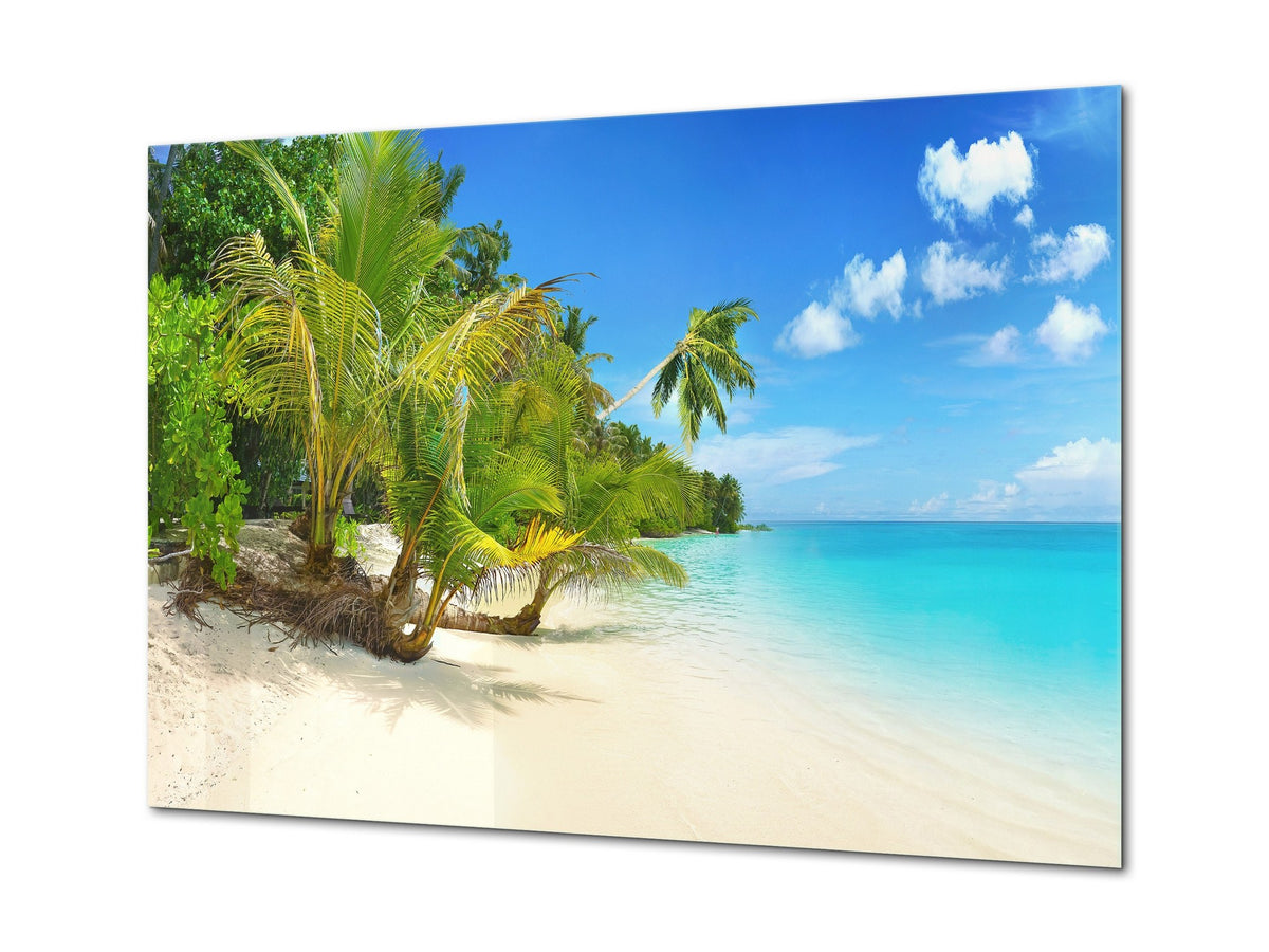 Glass Print Wall Art – Image on Glass SART01B Nature Series: Holiday paradise