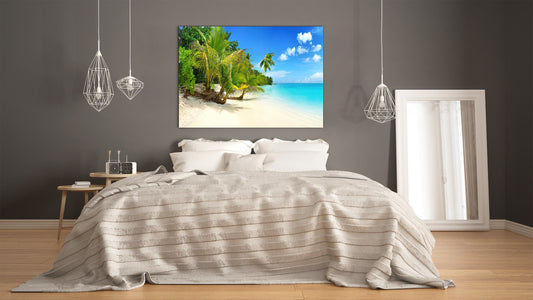 Glass Print Wall Art – Image on Glass SART01B Nature Series: Holiday paradise