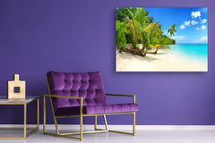 Glass Print Wall Art – Image on Glass SART01B Nature Series: Holiday paradise