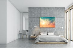 Glass Printed Picture - Wall Picture behind Tempered Glass SART01D Nature Series: Gradient sky