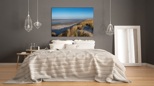 Graphic Art Print on Glass - Beautiful Quality Glass Print Picture SART01C Nature Series: German seashore