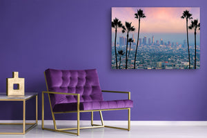 Glass Picture Toughened Wall Art  - Wall Art Glass Print Picture SART02 Cities Series: The skyline of Los Angeles