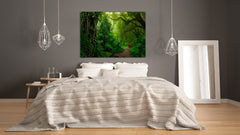 Modern Glass Picture - Contemporary Wall Art SART01 Nature Series: Tropical forest