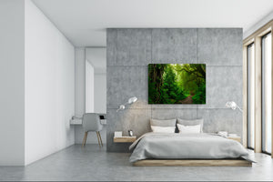 Modern Glass Picture - Contemporary Wall Art SART01 Nature Series: Tropical forest